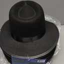 Funny Party Hats Black Fedora Gangster Hat Costume Accessory - Pack of 12
