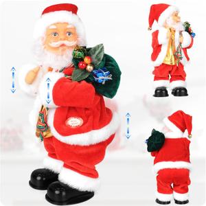 Twerking Santa Claus  Animated Musical Dancing and Singing Santa Toy, Funny Christmas Decoration for Home, Kids, Family and Holiday Party, Electric Plush Santa Gift