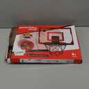 Mini Basketball Hoop Indoor, Over The Door Basketball Hoops with Led Lighting, Mini Hoop with Electronic Scoreboard & 3 Balls, Outdoor, Red, Sports Toys Gifts for 5 6 7 8 9 10 11 12+ Year Old Boys