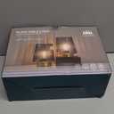 Battery Powered Lamp with Timer, Cordless Small Table Lamps Battery Operated with LED Bulb, Decorative Bedside Lamp for Living Room Grey 2Pack