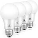 Dusk to Dawn LED Outdoor Light Bulb, 75 Watt Equivalent, 9W 1100 Lumens, 3000K Warm White LED Light Bulbs, E26 Base, Automatic On/Off Sensor Light Bulb for Porch, Hallway, Garage, ETL Listed, 4-Pack