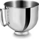 Stainless Steel 5.5 QT Bowl for KitchenAid Artisan & Classic Tilt-head Stand Mixers - Replacement Bowl Compatible with KitchenAid Mixers