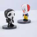 10PCS Horror Movie Action Figure Mini Scary Anime Action Figures Halloween Horror Killer Set for Decor Collectible Merchandise