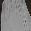 Cotton Linen Curtain with Trim Border, Blackout Room Darkening Lined and Unlined Curtain, Ivory, 88"x57"