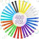 400 PCS Halloween Mini Bubble Wands, Halloween Party Favors for Kids, Bubble Wand Bulk for Goodie Bag Stuffers, Trick or Treat, Halloween School Classroom Prizes Gifts for Boys Girls(10 Colors)
