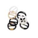 6 Pcs 5CM Multicolor Fashion Resin T Shirt Clips Simple Tee Shirt Rings Clasps Elegant Scarf Buckles Slides Waistband Neckerchief Clasps Sewing Notions and Supplies for Women Girls