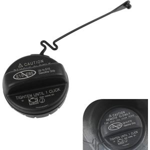Fuel Tank Cap, Fuel Tank Filler Port Leak-proof Sealing Cover with Rubber Ring, Snug Fit Waterproof Standard Replacement 77300-52030/77300-07030/06040, Compatible with Camry Corolla (Black)