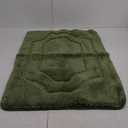 BEQHAUSE Bathroom-Rugs-Non-Slip-Bath Mats for Bathrooms Soft and Absorbent Polyester Microfiber Bathmat Machine Washable Quick Dry Shaggy Shower Mat for Bathtub and Sink,24" x36,Green
