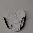 EEOST Adult Reusable Swim Diapers Special Needs Swimwear for Incontinence Cloth Diaper Covers Waterproof, Leakproof, Unisex (White, S)