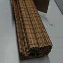 UNISHADES Cordless Bamboo Roman Shades for Windows, Blinds Size (25.5" W 64" H) Colour (Highfield Teak)