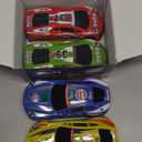 7 Inch Friction Powered Car Toys Set 4 Pack Push and Go Pull Back Race Trucks Toy Cars for Toddlers 3 4 5 6 Year Old Boys Girls Kids Birthday Gifts