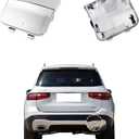 Car Rear Bumper Tow Hook Cover Compatible with Mercedes-Benz GLB Class W247 GLB250 2020 2021 2478857301 Towing Eye Cap Electroplated Silver Right Passenger Side