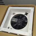 RV Roof Vent Fan with LED Light, 12V DC 14" Super Quiet Reliable Manual RV Roof Fan, 3-Speed, Reversible, 14in