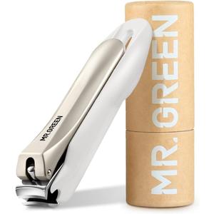 MR.GREEN Nail Clippers Anti Splash Fingernail Cutter Stainless Steel Manicure Tools Nail Scissors Detachable Design Nail Trimmer (Medium)