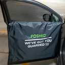 FOSHIO 2 Pack Car Door Panels Waterproof Cover Protection Window Tint Car Wrap Tools, Car Door Guard for Dogs, Black, 41" x 35"