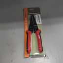 WGGE WG-015 Professional 8-inch Wire Stripper/Crimping Tool, Cable Cutter/Crimper, Wiring and Multi-Function Hand Tool, Red With Black