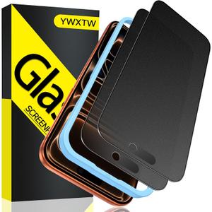 YWXTW 2 Pack Matte Privacy Screen Protector for iPhone 17 Pro Max