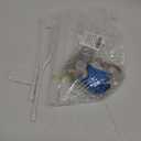 2 Set Table Balloon Stand Kit with Lights, Balloon Centerpieces for Tables Include 16 Latex Confetti Balloons, Christmas Centerpieces Tables Decorations for Birthday, Weddings, Anniversary (Blue+ Silver)