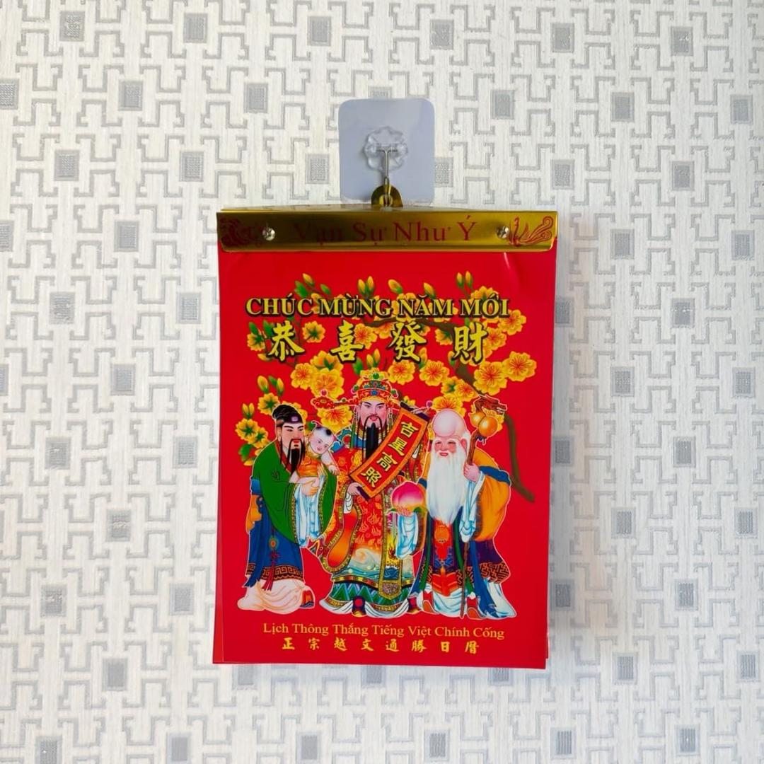 LOONELO Vietnamese Daily Calendar, 2026 Year of The Horse Asian Vietnam Feng Shui Wall Calendar, Zodiac Horse Hanging Daily Spring Festival Lunar New Year Mounted Calendar Lịch Việt Nam