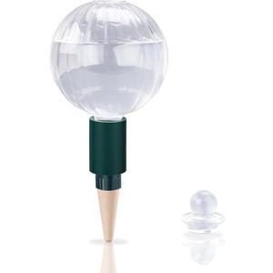 23 oz Extra Large Plant Watering Globes Top Fill, Clear Glass Water Bulbs with Terracotta Spikes Stake, Vacation Slow Release Self Watering Planter Insert, Automatic Drip Device, 1 Pack