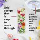 INFUNLY 6PCS DIY Flower Cross Stitch Bookmark Kit for Beginners 8.66"3.15" Stamped Embroidery Bookmark Kit Hand Plant Bookmark Cross Stitch Kits with Instruction for Book Lovers Reader Writers