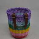 Pretty Cute Kids Bike Basket Front,Rainbow Bicycle Basket for Girls (9inch)