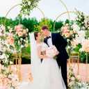 Wedding Arch, Metal Arch Backdrop Stand, Balloon Arch Stand Wedding Frame for Ceremony Decoration (Gold, 7.2FT, 6.6FT, 6FT Arch Backdrop)