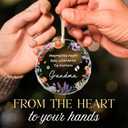 7 x New Grandma Ornament - Baby Announcement Gift Promoted from Dog to Human Grandma Glass Ornament - Grandmother Gifts for Christmas - Grandmother Gifts from Grandkids