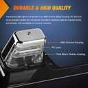 Nilight LED License Plate Light w/Bracket Mount Waterproof Courtesy Step Tag Dome Cargo Lights Chrome Housing 12V for Truck Trailer RV UTV ATV Camper Boat