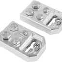 Bevinsee 4 Spot Car Audio Flat Battery Terminals Bolt Use Only, Positive and Negative (+/-)(Pair) for XS Power M6 Standard Batteries with M6 M8 Bolts, for 18 GA to 2/0 SHCA Cable