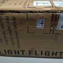 LIGHT FLIGHT Expandable 20" Carry On Luggage 22x14x9, TSA Lock, Dark Blue