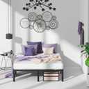 Zinus Yelena 14 Inch Classic Metal Platform Bed Frame with Steel Slat Support / Mattress Foundation, Queen,AZ-MPSC-14Q,Black