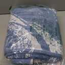 COTTON CRAFT Oversized XL Beach Towel - 2 Pack 39 x 68 inches Summer Wave Big & Huge Beach Blanket Towel - 100% Cotton Jacquard Velour - 450 GSM Super Soft Luxury - Pool Picnic Bath - Surf Blue