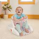 Bright Starts Learn-to-Sit 2-Position Baby Floor Seat with Toys, Pink, 4-12 Months