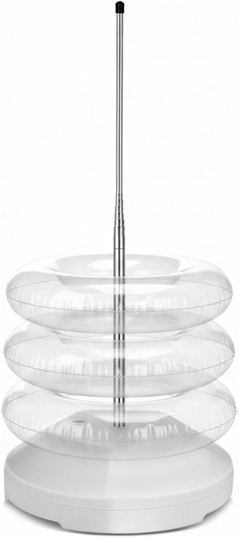 MorningRo Pool Float Storage Rack Pool Float Holder Stainless Steel Equipment Holder Water Filling Base Portable Scalable Outdoor Rack for Swimming Outdoor Storage (13 x 78 in,White)