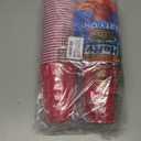 Hefty Party On Disposable Plastic Party Cups, 50 Count, 18 Oz Red Cups for Parties, Tailgates, Birthdays, Holidays, and More, Contoured Shape for Easy Gripping, Strong and Durable