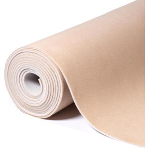 Suede Auto Headliner Fabric 56" L  60" W Microfiber Velvet with Foam Backing-Tube Packaging-Brown Interior Replacement Material for Car/Truck/SUV/RV Roof-Home Repair/DIY Headliner Material