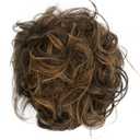 CAISHA 100% HUMAN HAIR Scrunchie Hair Piece Updo Braid Hair Scrunchy Messy Bun Black Light Brown Mix H312h