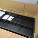 Urban Deco 55-75 Gallon Fish Tank Stand 900LBS Capacity For Aquarium Stand Metal Fish Tank Stand 48.4"x19.7"x31.5" Dual-Layer Design Terrarium Stand Ideal for Home and Office, Black