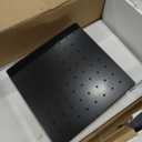 Delta Modern 14 Series Square Rain Shower System Faucet Set, Rainfall Matte Black Shower Head and Handle Set, Valve Trim Kit, 10 Inch, Matte Black 342701-BL