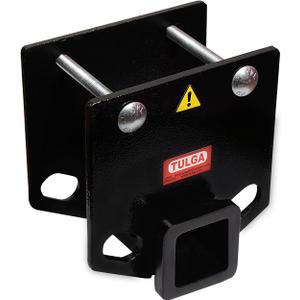 RV Bumper Hitch Receiver 2 Inch for 4 inch Bumper Beams Hitch Mount Trailer Towing Adapter for Cargo Carrier Bike Racks Towing