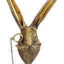 UITWMKTG Gold Animal Head Wall Decor Wall Sculpture Home Decor Statue for Living Room Office Bedroom Modern Decor for Men Women Rabbit
