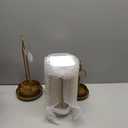 5" & 4" Wide Versatile Metal Candle Holder with Handmade Sturdy Glass Dome in Brass for Pillar Candle & Plants, 5.1" xH11.8 4" xH7.5, Industrial, Farmhouse, Shabby Chic. (2, Brass, Large & Small)