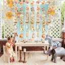 2 x Woodland Animal Hanging Garlands 8Pcs Woodland Creatures Theme Hanging Decorations Forest Animals Cutout Ceiling Wall Decor for Woodland Baby Shower Decorations Birthday Party Supplies