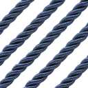 8mm / 10 Yards Twisted Trim Cord Rope Nylon Twisted Cord Thread String for Home Decor, Crafts Making and Costume Crafting