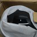 Half Motorcycle Helmet Halfs Shell Helmet German Style Motorcycles Helmets (Black) L