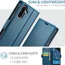 for Samsung Galaxy A17 Case Wallet with RFID Blocking Card Holder, PU Leather Kickstand Protective Flip Phone Cover Fit for Galaxy A17 5G 6.7", Blue