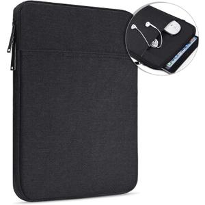 13 inch Laptop Sleeve Case for 2025 2024 Microsoft Surface Laptop7 Copilot+ PC 13.8" & 13.5" Surface Laptop 6/5/4, Water-Resistant Shockproof Tablet Bag Cover w/Accessory Pocket -Black