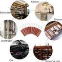 12 Pcs Cedar Blocks with 12 Hook Hanger Hang Ups for Clothes Storage Natural Aromatic Long-Lasting Scent Cedar for Drawers and Closets 5.1x1.9x0.5in