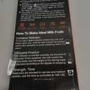 YUSWKO Black Handheld Milk Frother Wand for Coffee, Rechargeable Electric Whisk with 3 Heads 3 Speeds Drink Mixer Coffee Frother For Latte, Cappuccino, Hot Chocolate, Egg